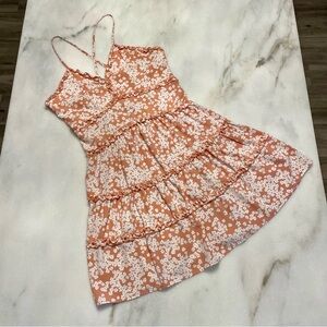 Love Tree Flared & Frilled Mini Dress